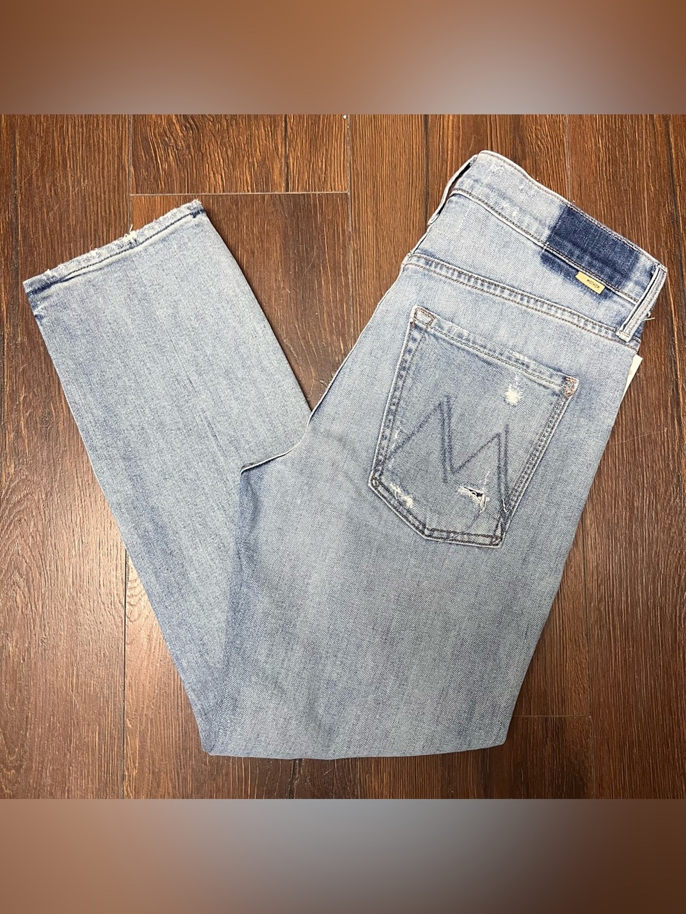 Mother Denim - The Scrapper Ankle Jeans in Wicked Wild Calling SZ 27 - Picture 2 of 10